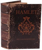 Buchbox "Hamlet" Antik-Buch-Look, 27 cm aus weichem Lederimitat