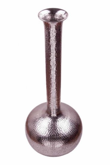 Bodenvase "Khaleeci", 88 cm, Metall Alu, Farbe Silber - zum Schließen ins Bild klicken