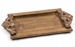 Edles Holz-Tablett "Bombay" im Kolonial-Stil, handgefertigt