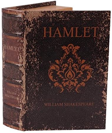 Buchbox "Hamlet" Antik-Buch-Look, 27 cm aus weichem Lederimitat - zum Schließen ins Bild klicken